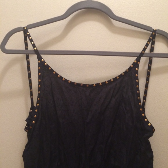 SOLS ELSEWHERE. Pins & Needles (UO) draped back studded tank - Picture 2 of 5
